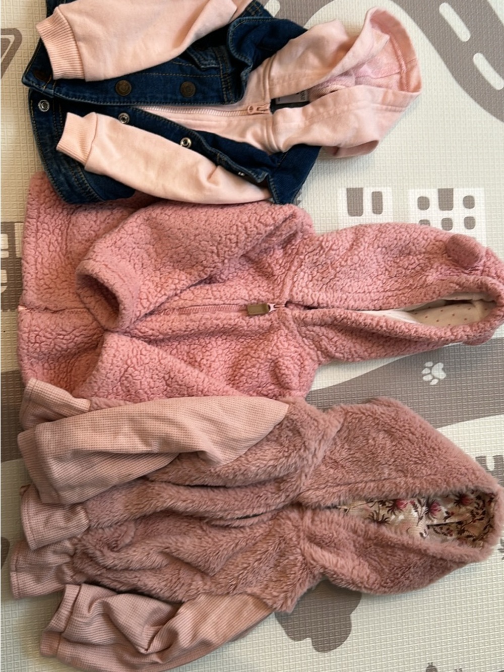 Baby Pink Hooded Sherpa Jacket - Cozy Plush Hoodie